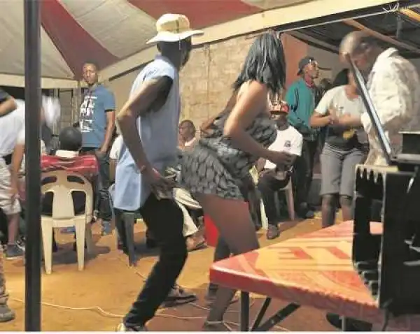 Unbelievable! People Continue to Party After Man is Shot Dead by Unknown Gunmen in South Africa (Photo)